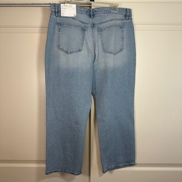 Loft High Rise Straight Jeans in Authentic Vintage Mid Wash 33P/16S - NEW - Picture 5 of 9